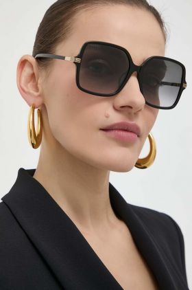 Gucci ochelari de soare femei, culoarea negru