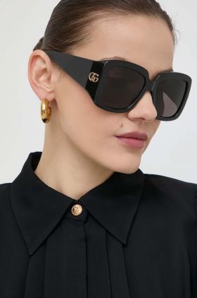 Gucci ochelari de soare femei, culoarea negru