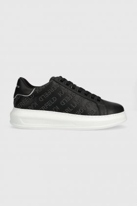 Karl Lagerfeld sneakers din piele KAPRI MENS culoarea negru, KL52571