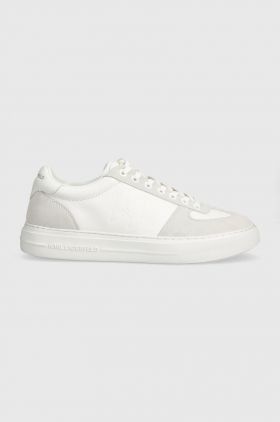 Karl Lagerfeld sneakers din piele T/KAP culoarea alb, KL51424