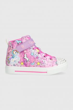 Skechers tenisi copii TWINKLE SPARKS UNICORN DAYDREAM culoarea roz