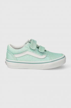 Vans tenisi copii UY Old Skool V culoarea turcoaz