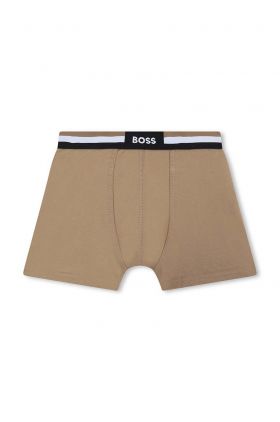 BOSS boxeri copii 2-pack culoarea negru