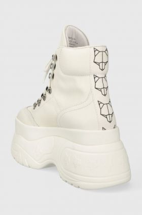 Naked Wolfe sneakers din piele Spike culoarea alb
