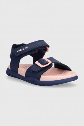 Geox sandale copii SANDAL FUSBETTO culoarea albastru marin