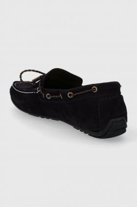 Barbour mocasini din piele intoarsa Jenson barbati, culoarea albastru marin, MFO0682NY71