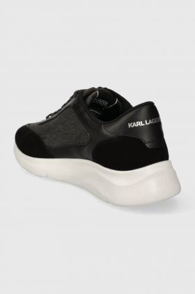 Karl Lagerfeld sneakers SERGER culoarea negru, KL53619