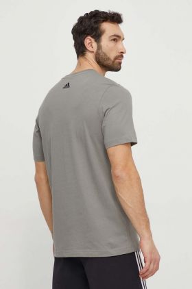 adidas tricou din bumbac TIRO bărbați, culoarea bej, cu imprimeu IN6267
