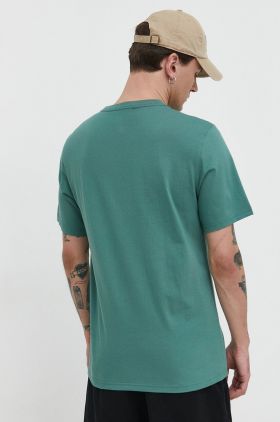 Converse tricou din bumbac barbati, culoarea verde, cu imprimeu