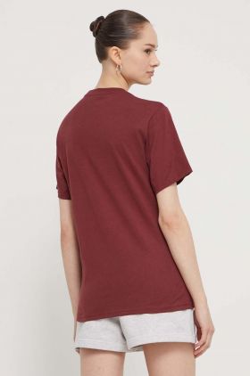 Converse tricou din bumbac culoarea bordo, cu imprimeu