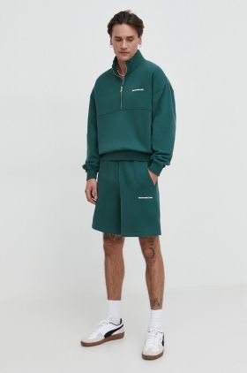 Abercrombie & Fitch pantaloni scurti barbati, culoarea verde