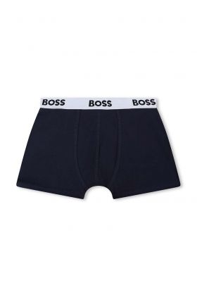 BOSS boxeri copii 2-pack culoarea albastru marin