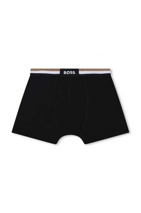 BOSS boxeri copii 2-pack culoarea negru