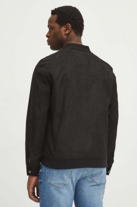 Medicine geaca bomber barbati, culoarea negru, de tranzitie