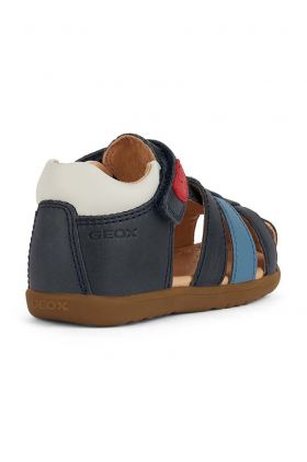 Geox sandale din piele pentru copii SANDAL MACCHIA culoarea albastru marin