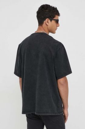 Won Hundred tricou din bumbac culoarea negru, cu imprimeu 2937-12071