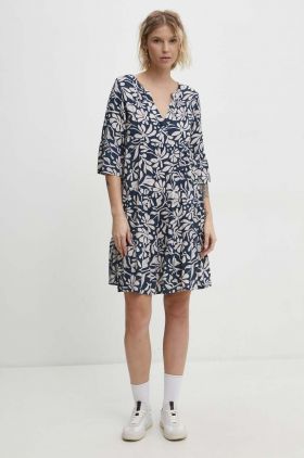 Answear Lab rochie culoarea albastru marin, mini, oversize