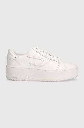 Diesel sneakers din piele S-Athene Bold X culoarea alb, Y03066-PR516-T1003