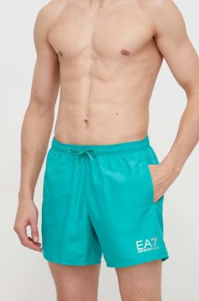 EA7 Emporio Armani pantaloni scurti de baie culoarea verde