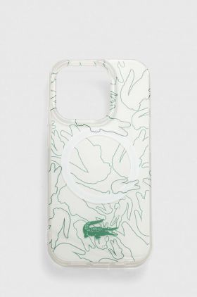 Lacoste Husă pentru telefon iPhone 15 Pro 6.1" culoarea alb