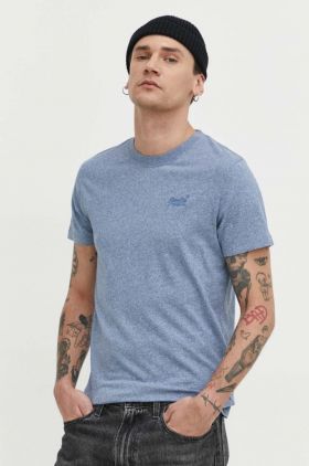 Superdry tricou din bumbac barbati, melanj