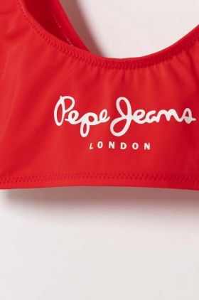 Pepe Jeans costum de baie pentru copii din două piese PEPE SC BIKINI SET culoarea rosu