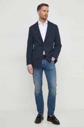 BOSS cămașă bărbați, culoarea alb, cu guler italian, slim 50503533