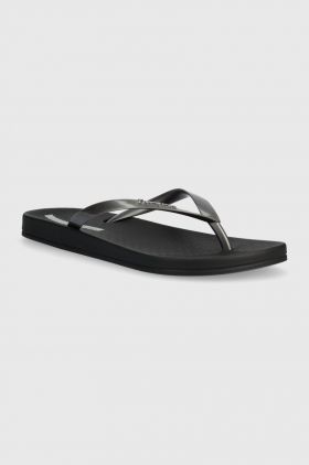 Ipanema slapi ANAT CONNECT femei, culoarea negru, cu toc plat, 83475-AR106