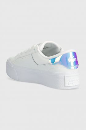 Lacoste sneakers Ziane Platform Leather culoarea alb, 47CFA0004