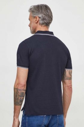 Geox tricou polo M4510R-T3088 M POLO barbati, culoarea albastru marin, neted