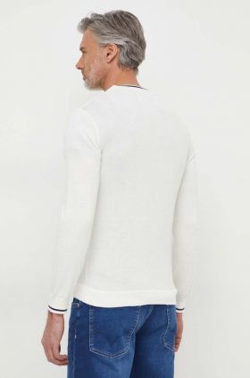 Pepe Jeans pulover de bumbac Mike culoarea alb, light