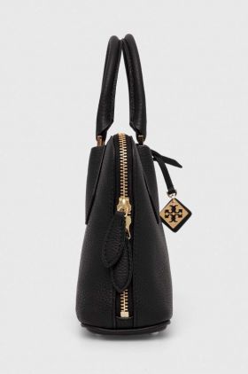 Tory Burch poseta de piele culoarea negru