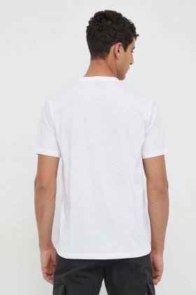 PS Paul Smith tricou din bumbac barbati, culoarea alb, cu imprimeu