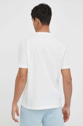 PS Paul Smith tricou din bumbac barbati, culoarea alb, cu imprimeu