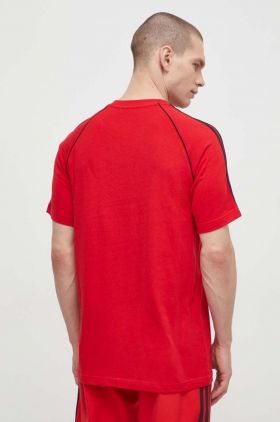 adidas Originals tricou din bumbac bărbați, culoarea roșu, cu imprimeu  IR9449