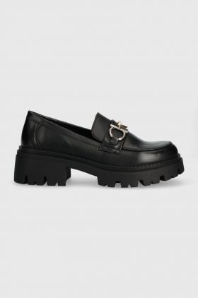 Answear Lab mocasini femei, culoarea negru, cu platforma