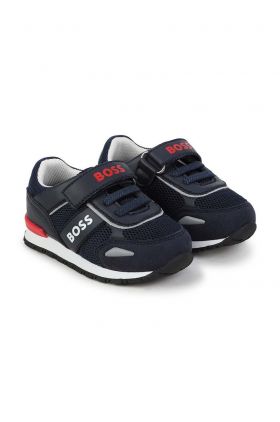 BOSS sneakers pentru copii culoarea albastru marin