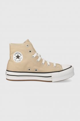 Converse tenisi copii culoarea bej