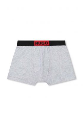 HUGO boxeri copii 2-pack culoarea albastru marin