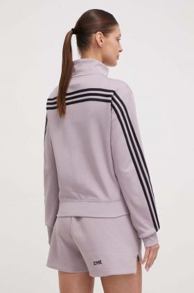 adidas bluză femei, culoarea violet, cu imprimeu  IT4827