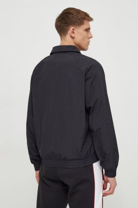 adidas Originals geacă bărbați, culoarea negru, de tranziție, oversize IS1398