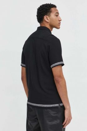 HUGO cămașă bărbați, culoarea negru, cu guler clasic, regular 50514168