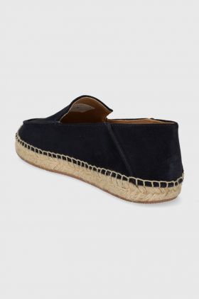 BOSS espadrile din piele intoarsa Madeira culoarea albastru marin, 50516853