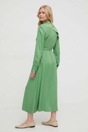 BOSS rochie culoarea verde, midi, oversize 50511831