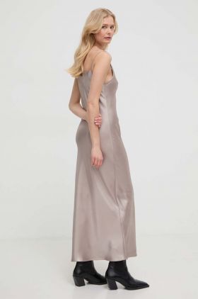 BOSS rochie culoarea bej, maxi, drept 50511832