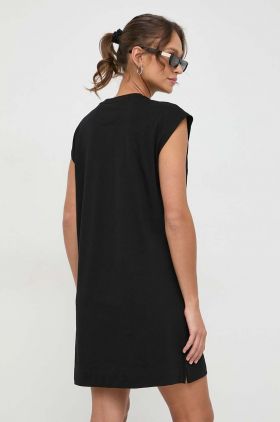 BOSS Orange rochie culoarea negru, mini, drept 50520485