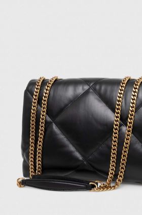 Tory Burch poseta de piele culoarea negru