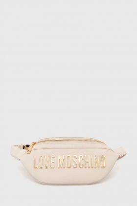 Love Moschino borseta culoarea bej