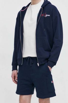 Tommy Jeans pantaloni scurți din bumbac culoarea bleumarin DM0DM18479