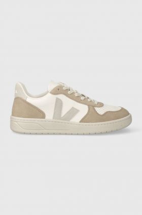 Veja sneakers din piele V-10 culoarea: bej VX0503298